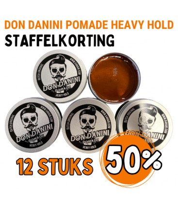 Don Danini Pomade Heavy Hold 150ml - 12 stuks 50% STAFFELKORTING