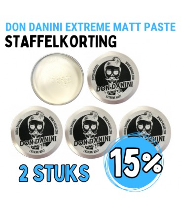 Don Danini Extreme Matt Paste 150ml - 2 STUKS 15% STAFFELKORTING